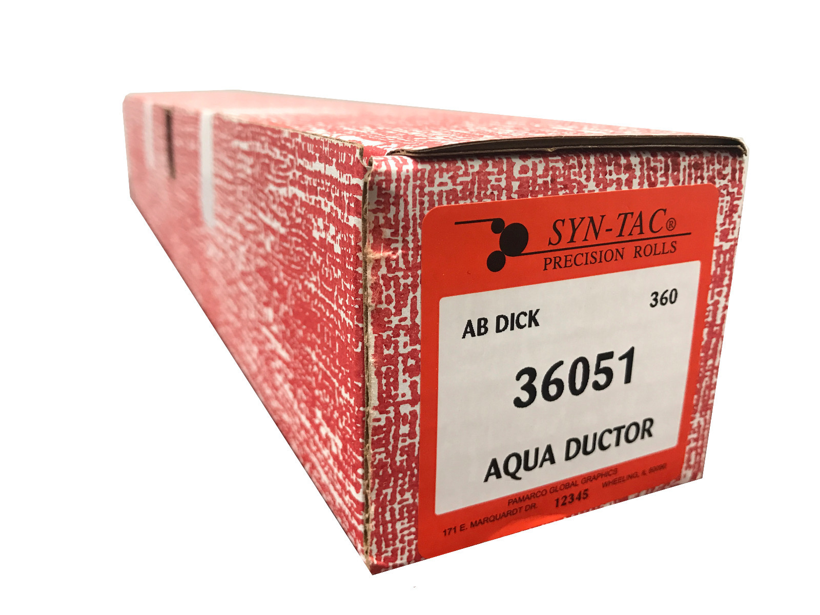 AB DICK 360 8800 SYNTAC Aqua Ductor Chrome Rubber Roller 76631 / 36051