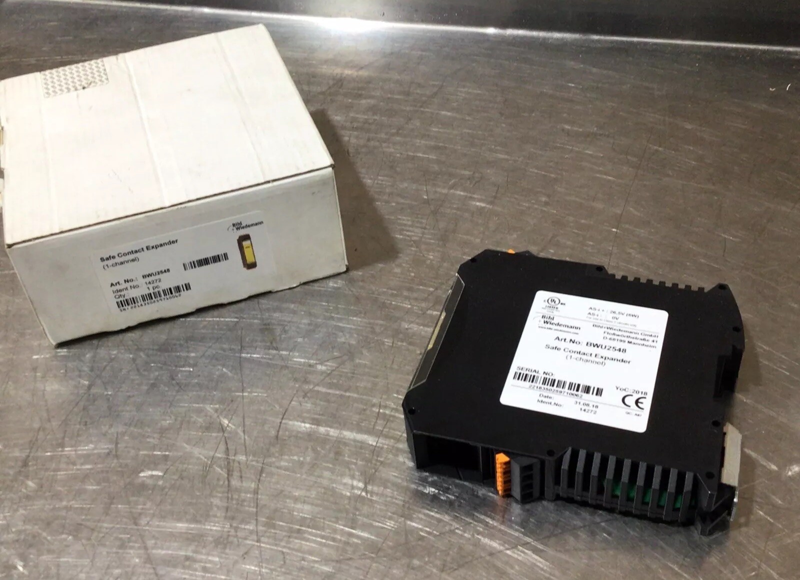 Bihl Wiedemann BWU2548 Safe Contact Expansion Module NOS SURPLUS