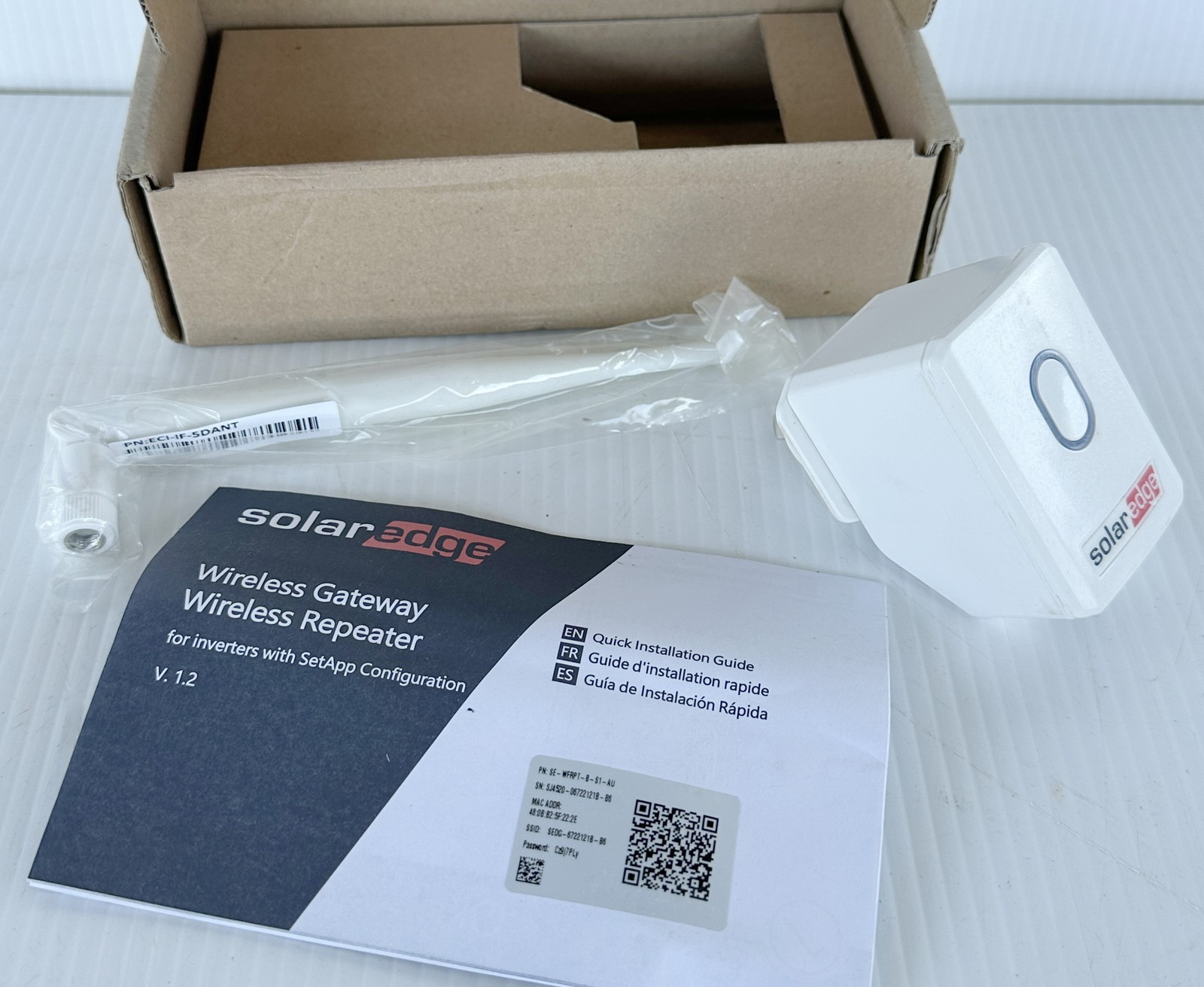 SolarEdge SE-WFRPT-B-S1-AU Solar Wifi Wireless Repeater 100/240V Ethernet *NEW*