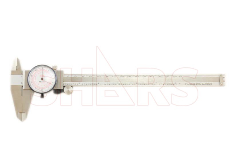 Shars 8"/200mm Dual Reading Inch / Metric Stainless Steel Dial Caliper P}