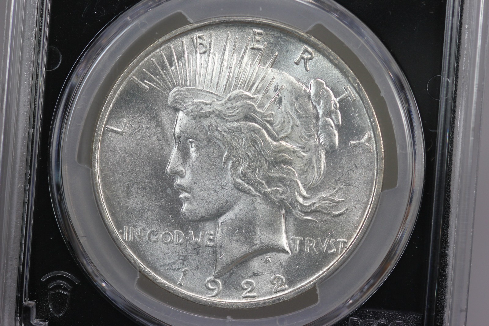 1922-D Vaultbox Peace Dollar PCGS MS-62 60UM
