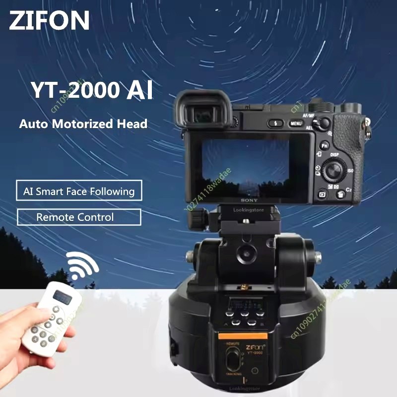 ZIFON YT-2000 AI Smart Face Track Motorized Rotating Panoramic Head Stabilizer