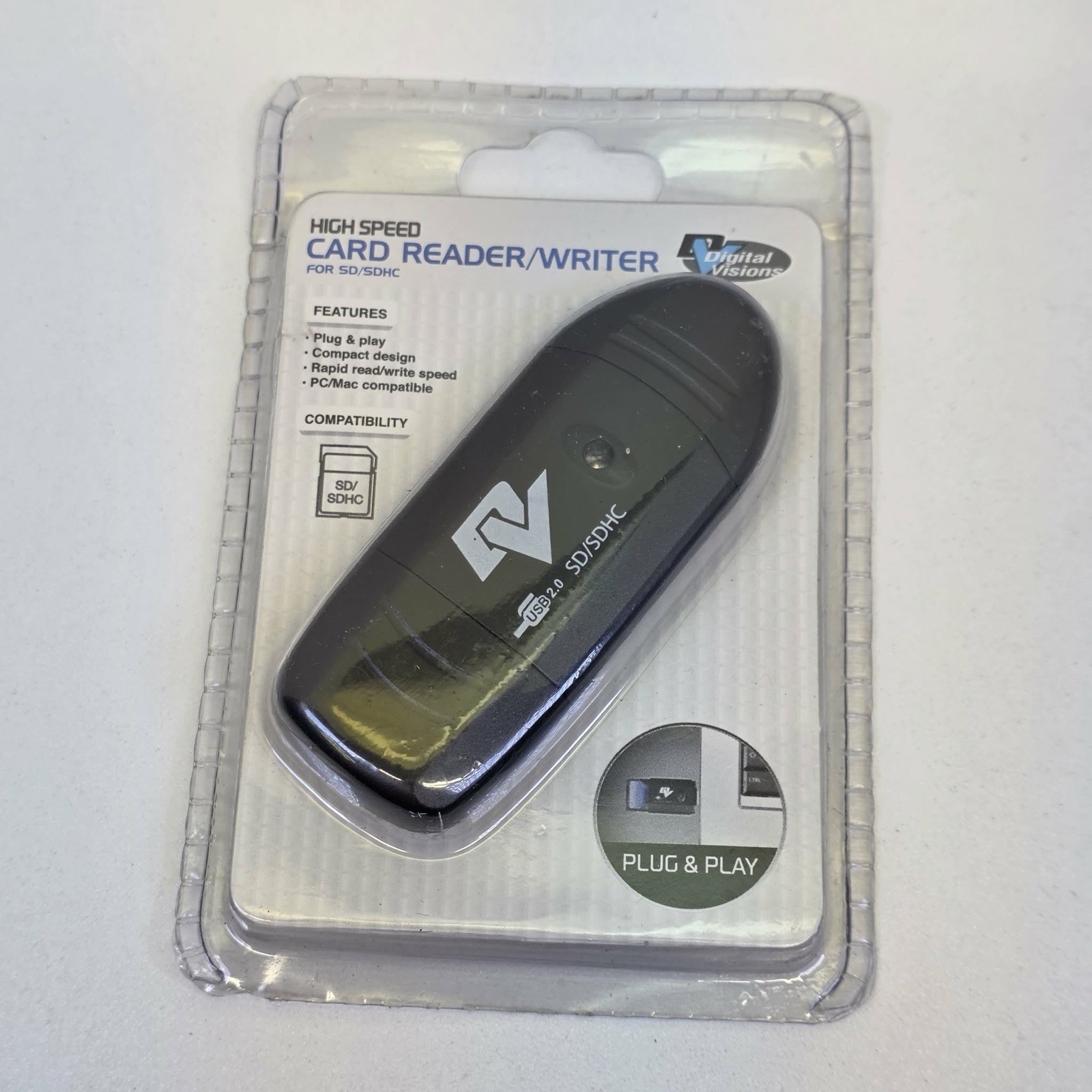 NEW, Digital Versions High Speed Card Reader/Writer for SD/SDHC, DV-CRPSD
