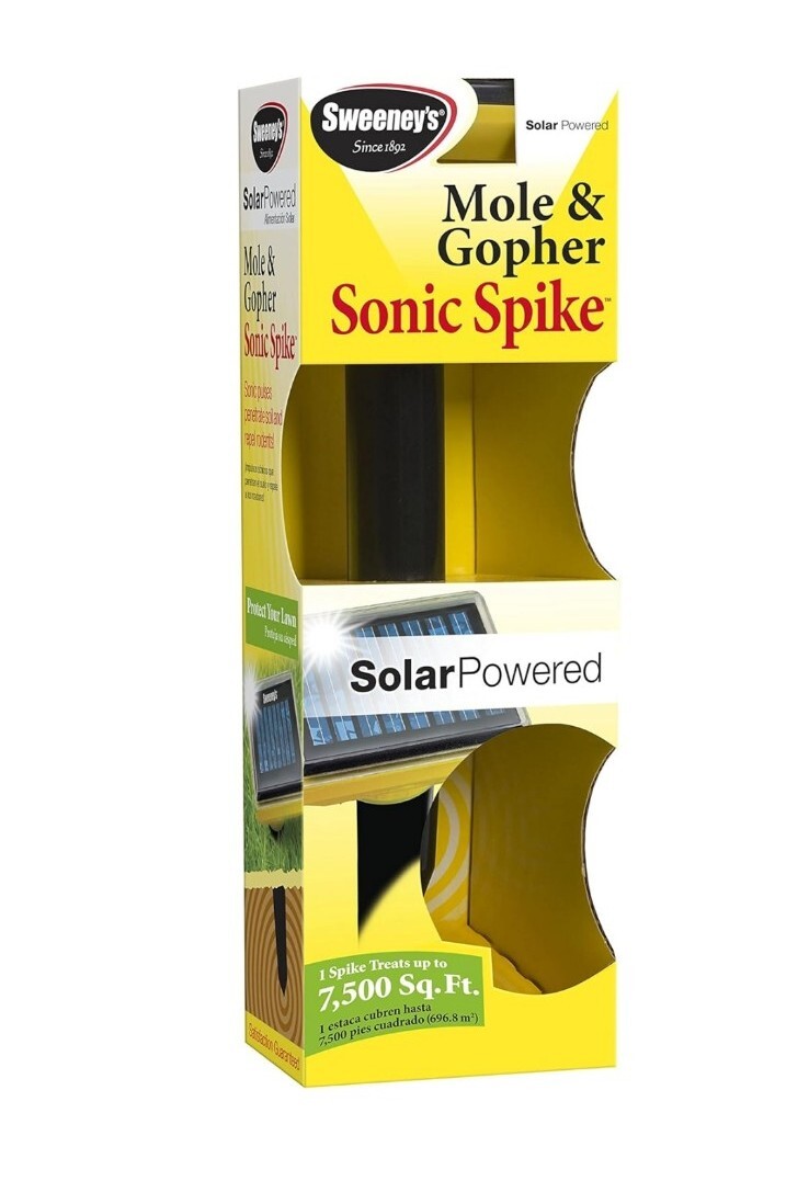 2 pk Sweeney’s Victor S9014 Mole and Gopher Solar Spike treats 7500 sq ft