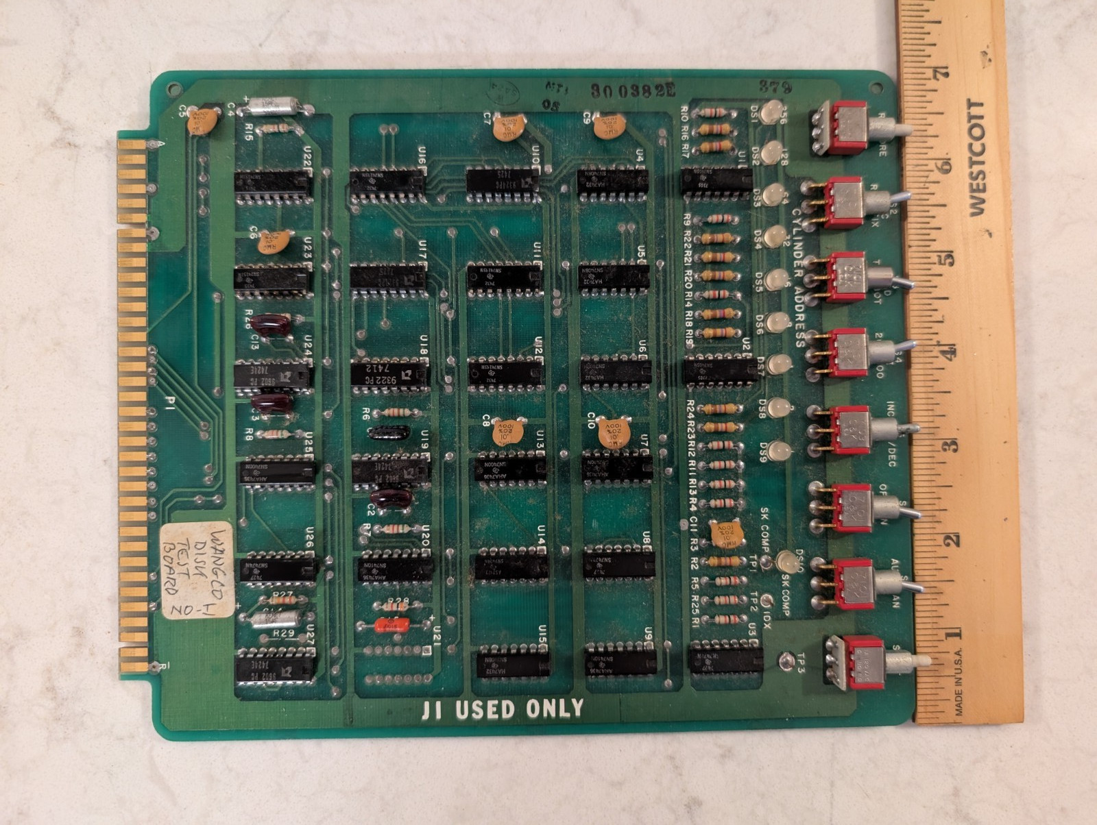 Vintage 1970s Wangco Disk Test Board