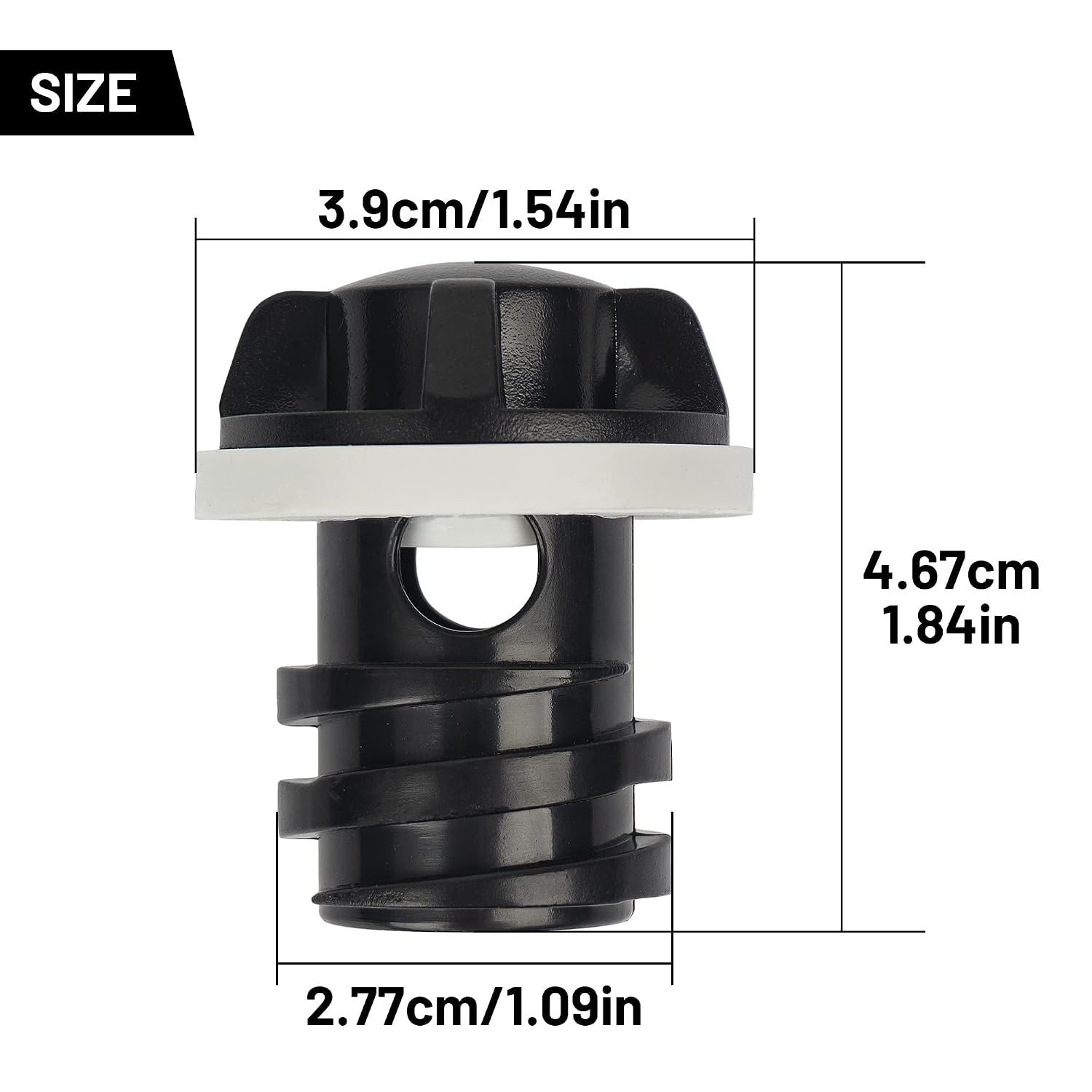 Drain Plug Kit 2 Pack Replacement for Yeti Coolers Black Compatible Drain Plug