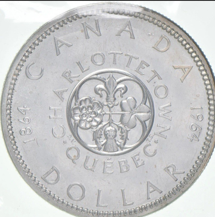 1964 Canadian Silver Dollar Coins 80% $1 PL