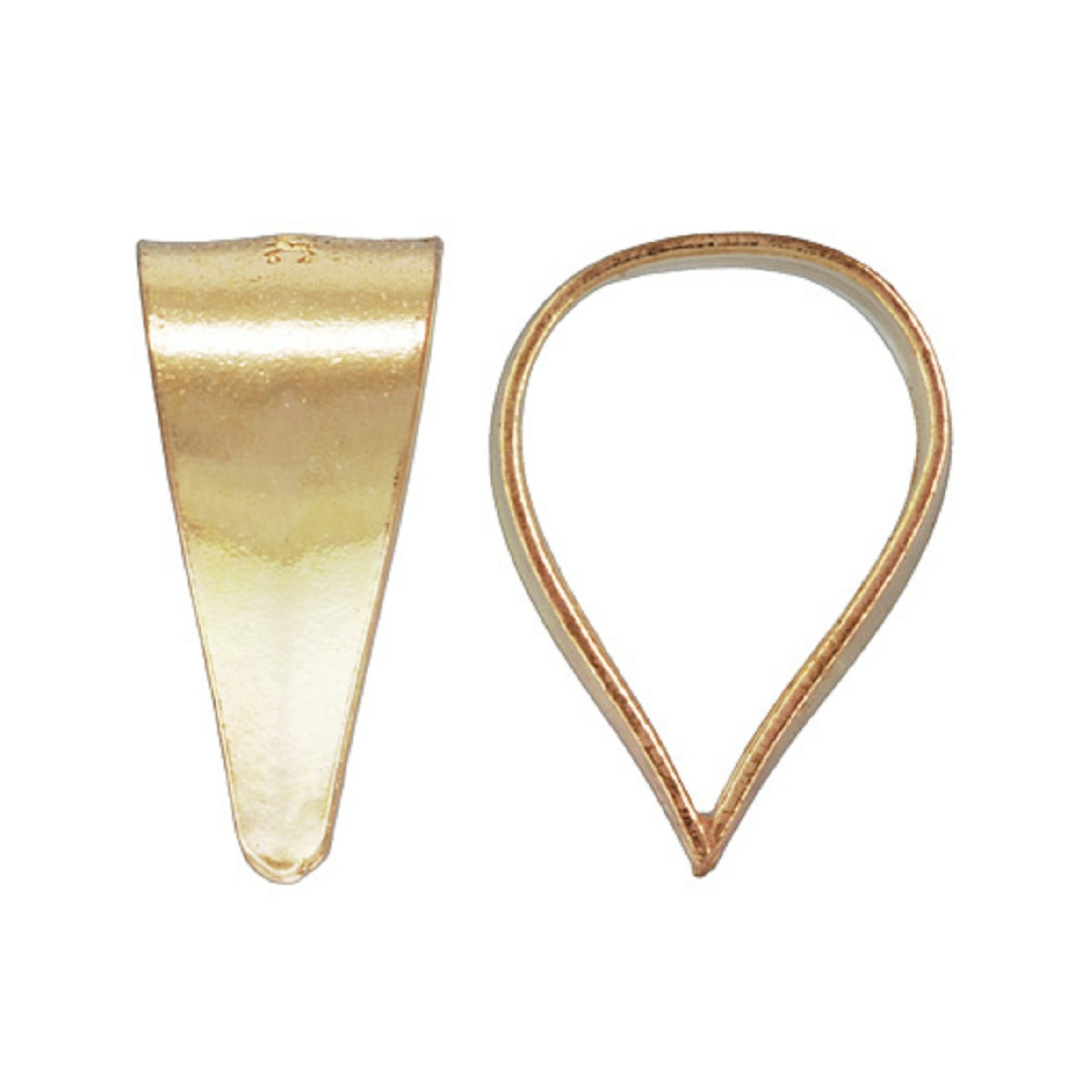 5 14K Gold Filled Small Closed Bails for Charm Pendant Findings 1/20 14K