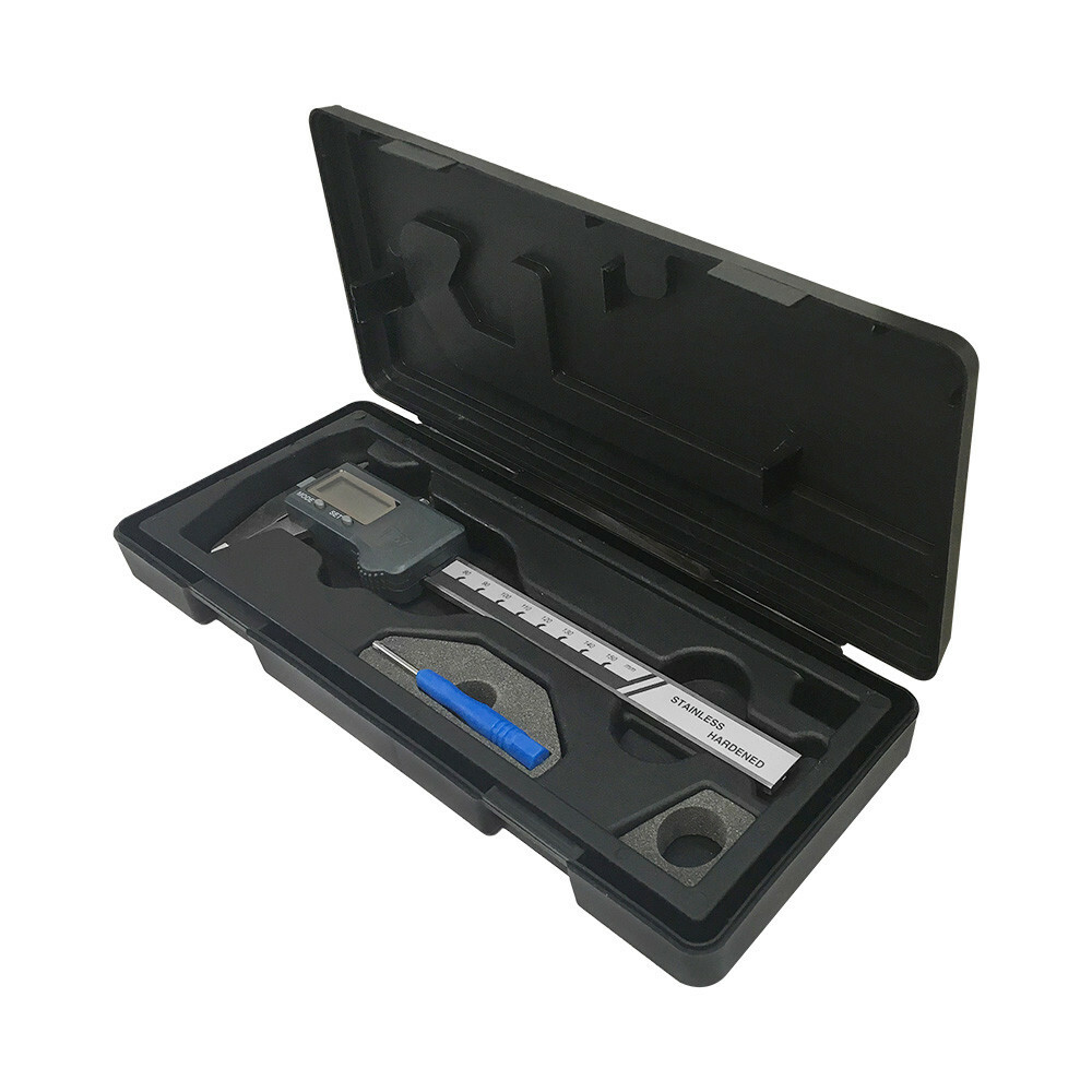 6"/150mm Electronic Digital Caliper IP67 Waterproof LCD Display 0.01mm/0.0005"