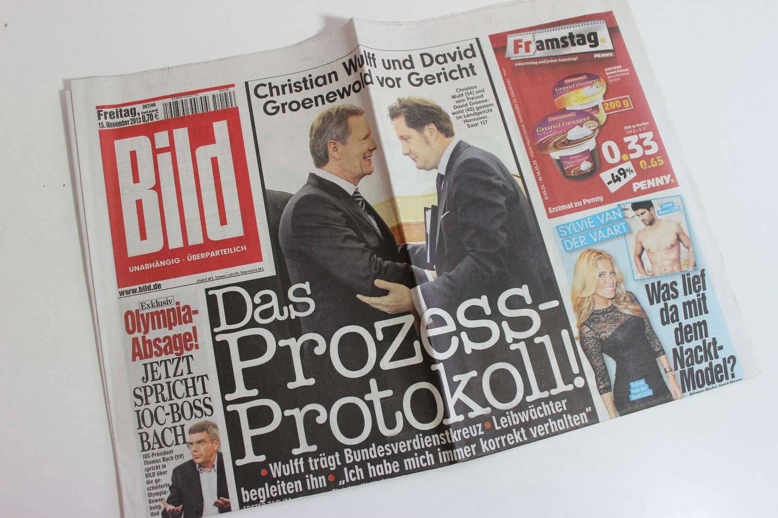 BILDzeitung 15/11/2013 November 15/11/2013 Special Occasion Gift