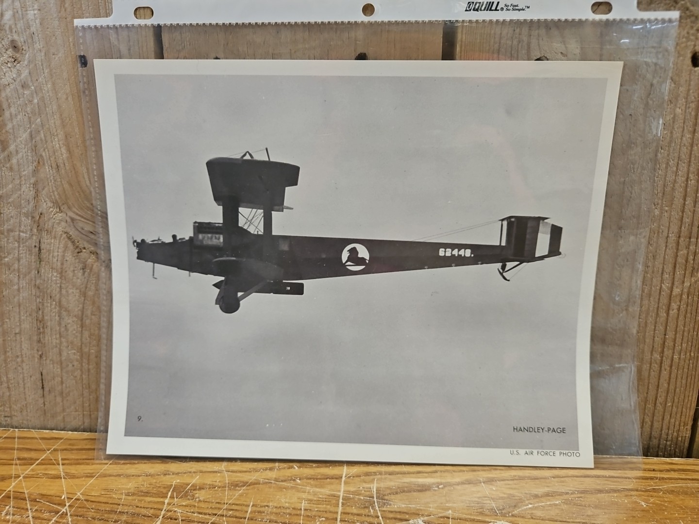 Vintage Official Photograph U.S. Air Force Handley-Page 8x10