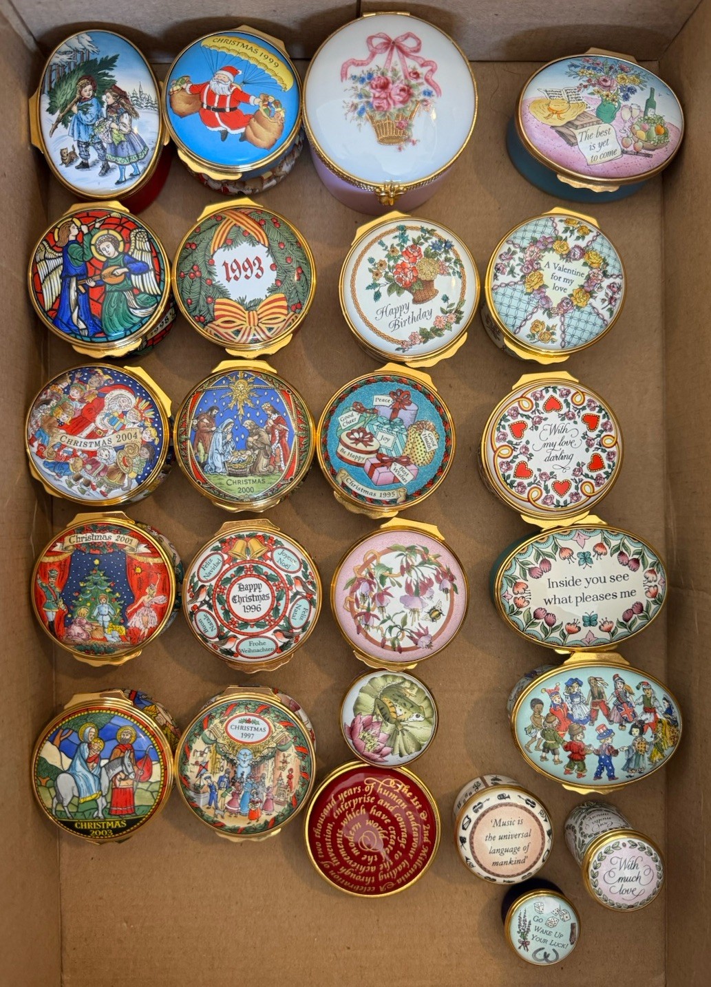 Sold individually- Halcyon Days Enamel Box Collection (20+ Collectible Pieces)