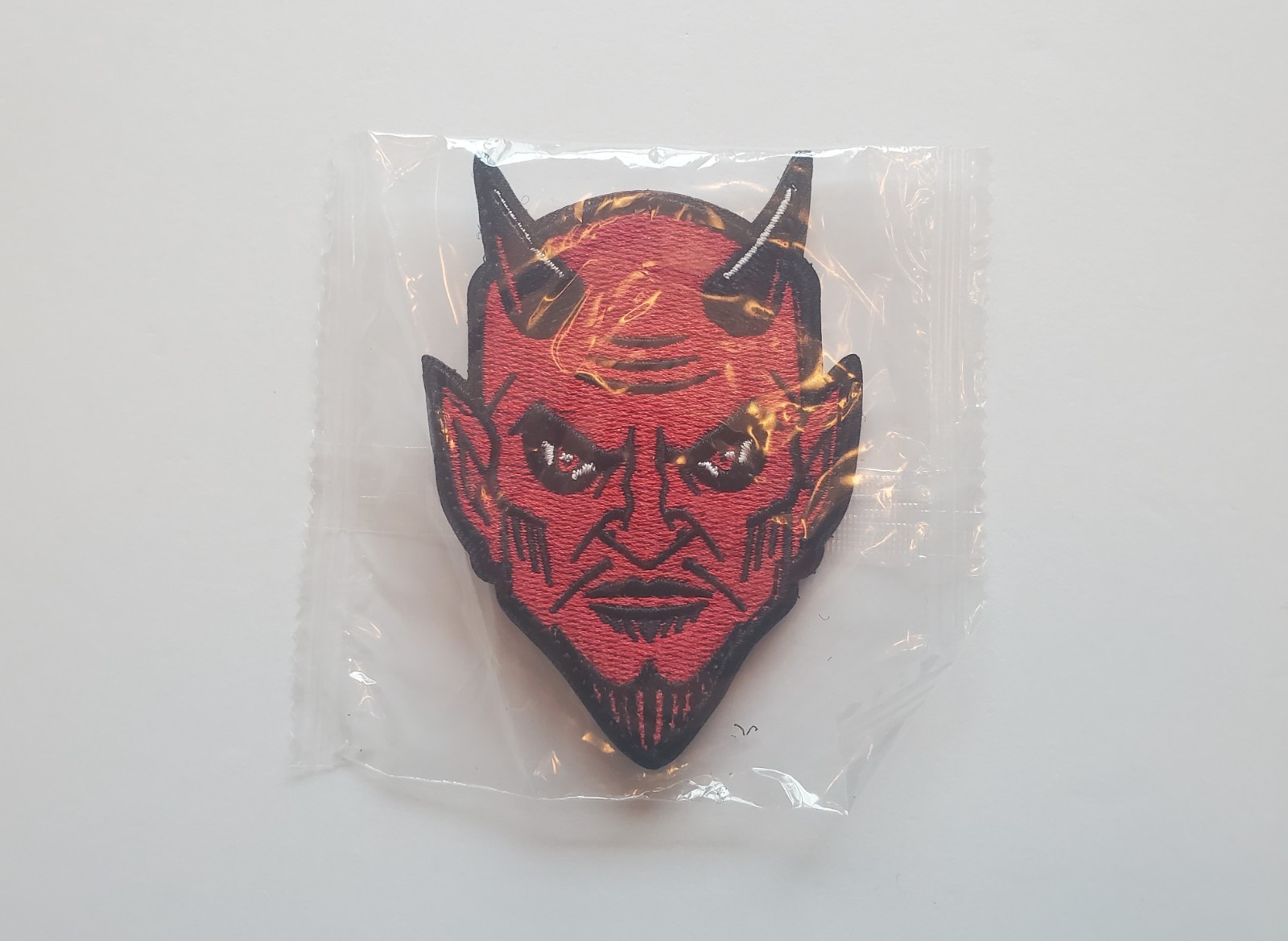 Satan The Devil Beelzebub Embroidered Morale Patch Hook & Loop 2.5" X 3 3/8" NEW