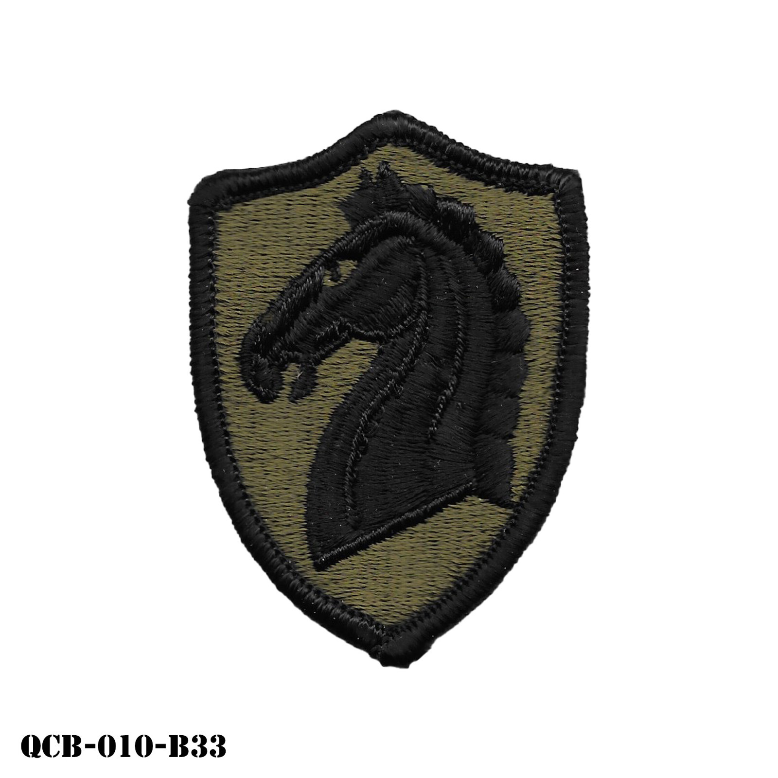 US Army 107th Armored Cavalry Regiment Subdued OD Sew On Patch ~ New Old Stock