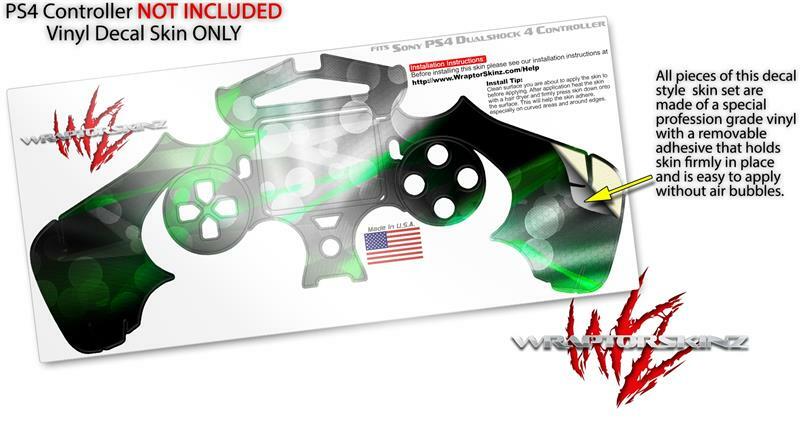 Skin for Sony PS4 Controller ZaZa Green