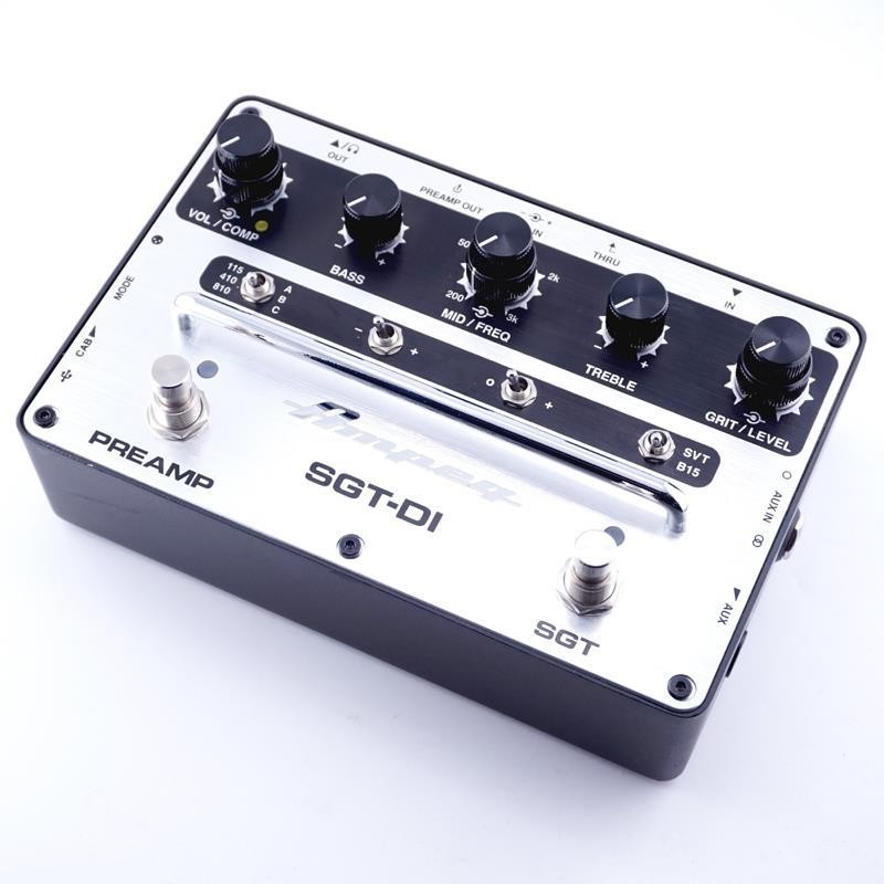 Ampeg SGT-DI Bass DI Box Pedal 3-Band EQ Used Compact Portable