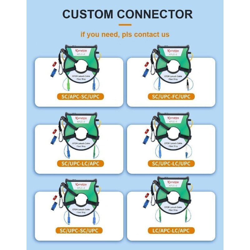OTDR Launch Cable Fiber Ring Singlemode 9/125um 1000m OTDR Dead Zone Eliminator