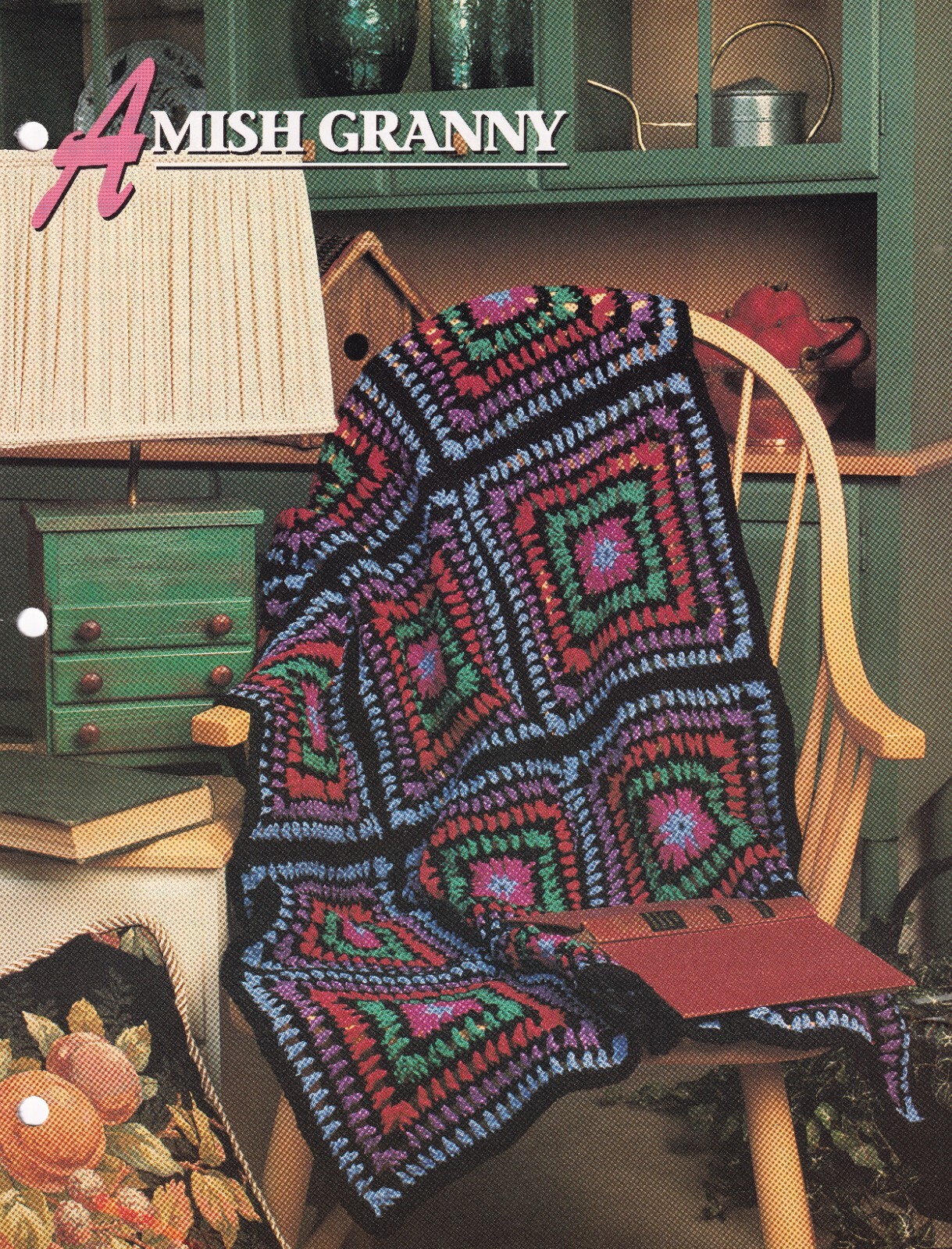 AMISH GRANNY Annie's Crochet Afghan Pattern Leaflet