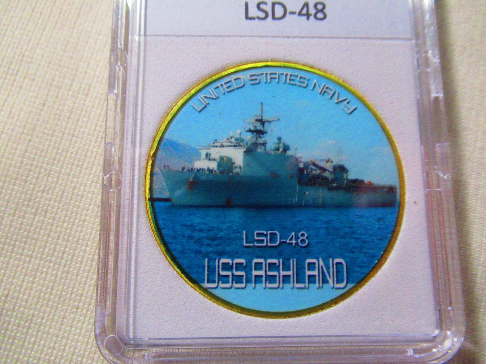 US NAVY - USS ASHLAND (LSD-48) Challenge Coin