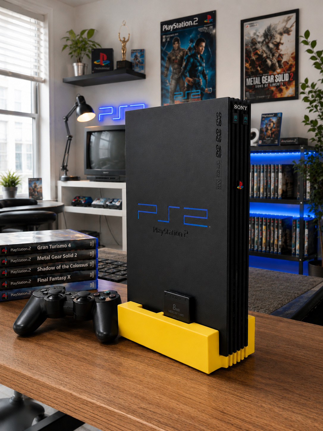 PS2 Vertical Stand | Retro Gaming Display Dock
