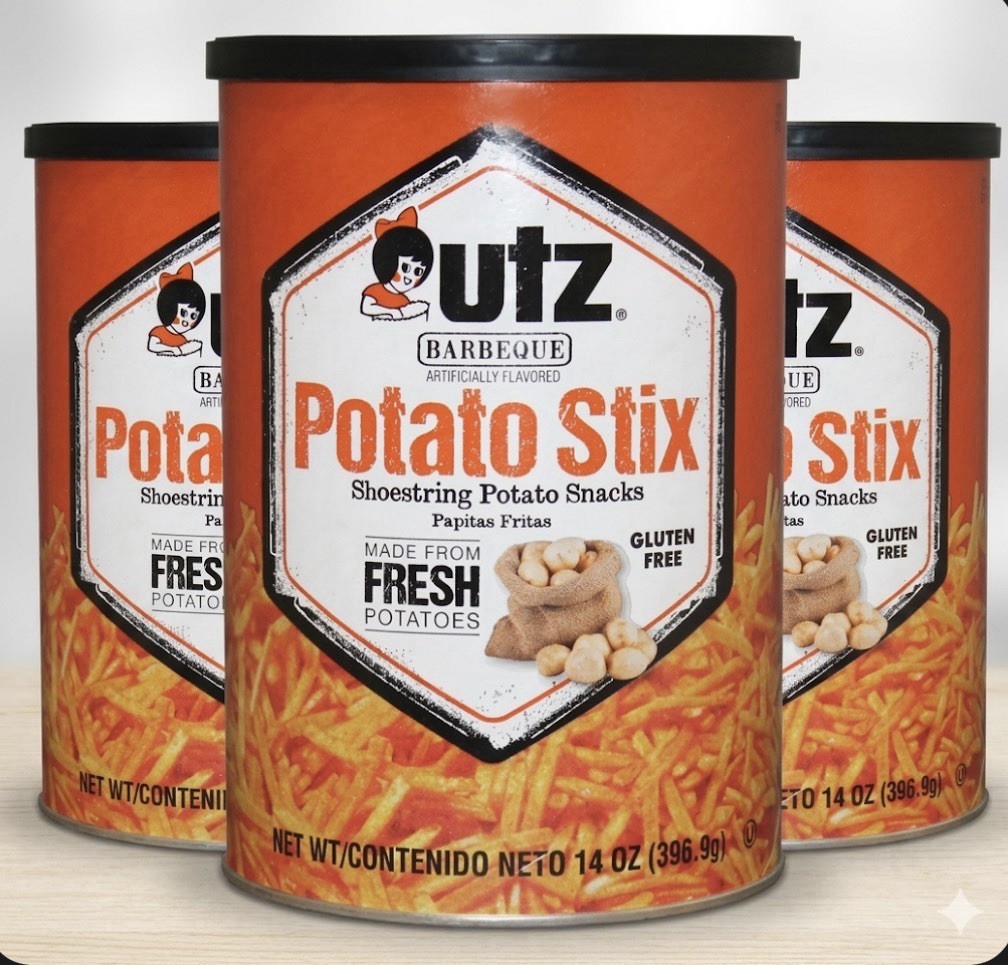 3 PACK! NEW! Utz Barbeque Potato Stix, Multipack, 14 oz, FREE SHIPPING!