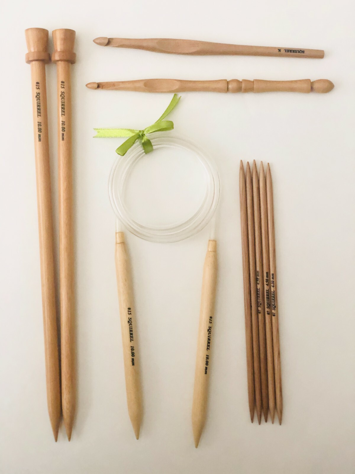 Squirrel 6.5" Long Premium Wooden Artistic Crochet Hook