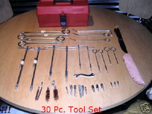 PUMP VALVE MECHANICAL COMPRESSION PACKING 30 PC REMOVAL TOOL BOX CORKSCREW SET