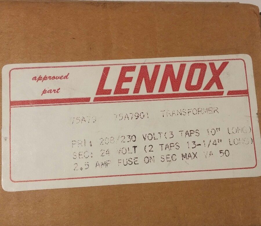 Lennox 75A79 Transformer -FREE SHIPPING-
