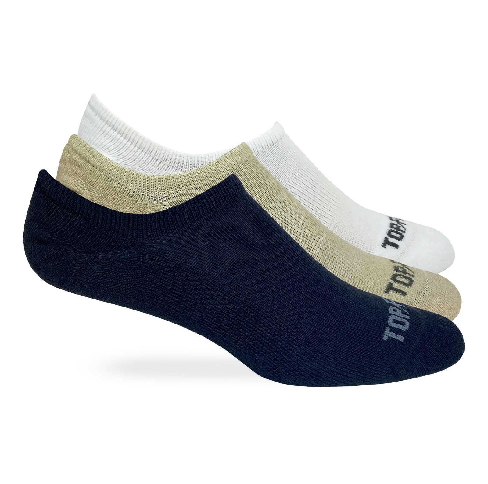 Top Flite Men's Ultra-Dri No Show Cushion Liner Socks 4 Pair Pack