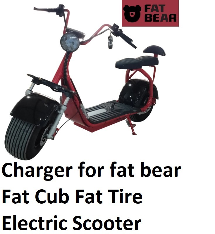 🔥Charger For fat bear Fat Cub /Fat Scout /Fat City/Fat Tire Electric Scooter