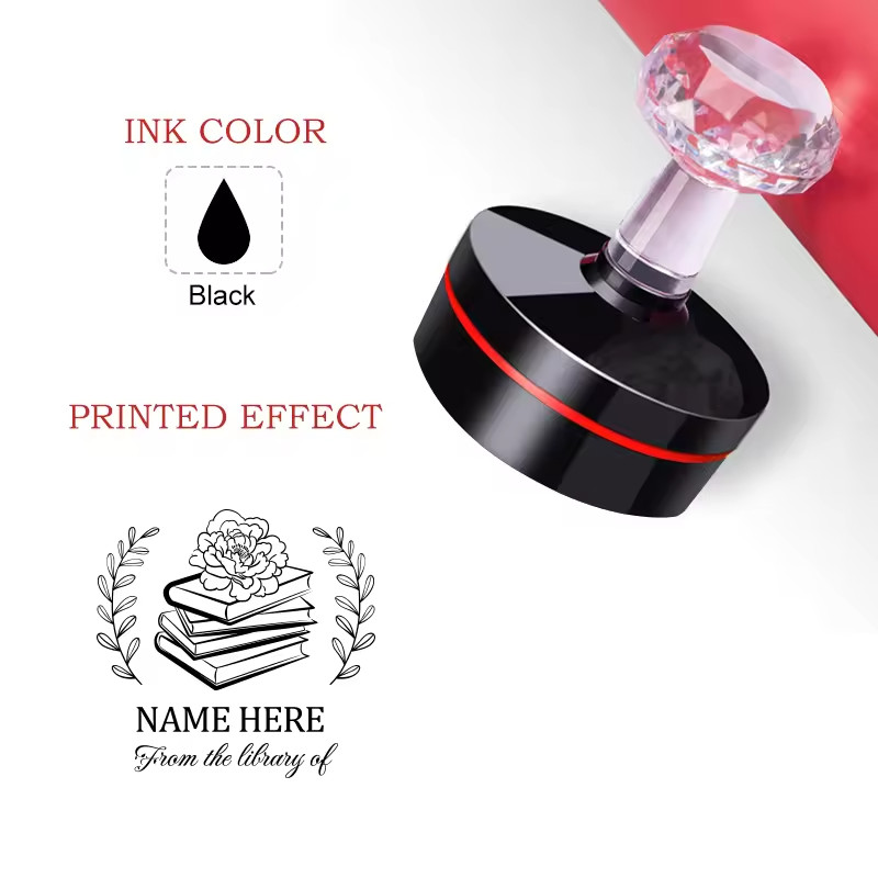 Personalized Rubber Stamp Custom Logo Name Self Inking Business Stamp