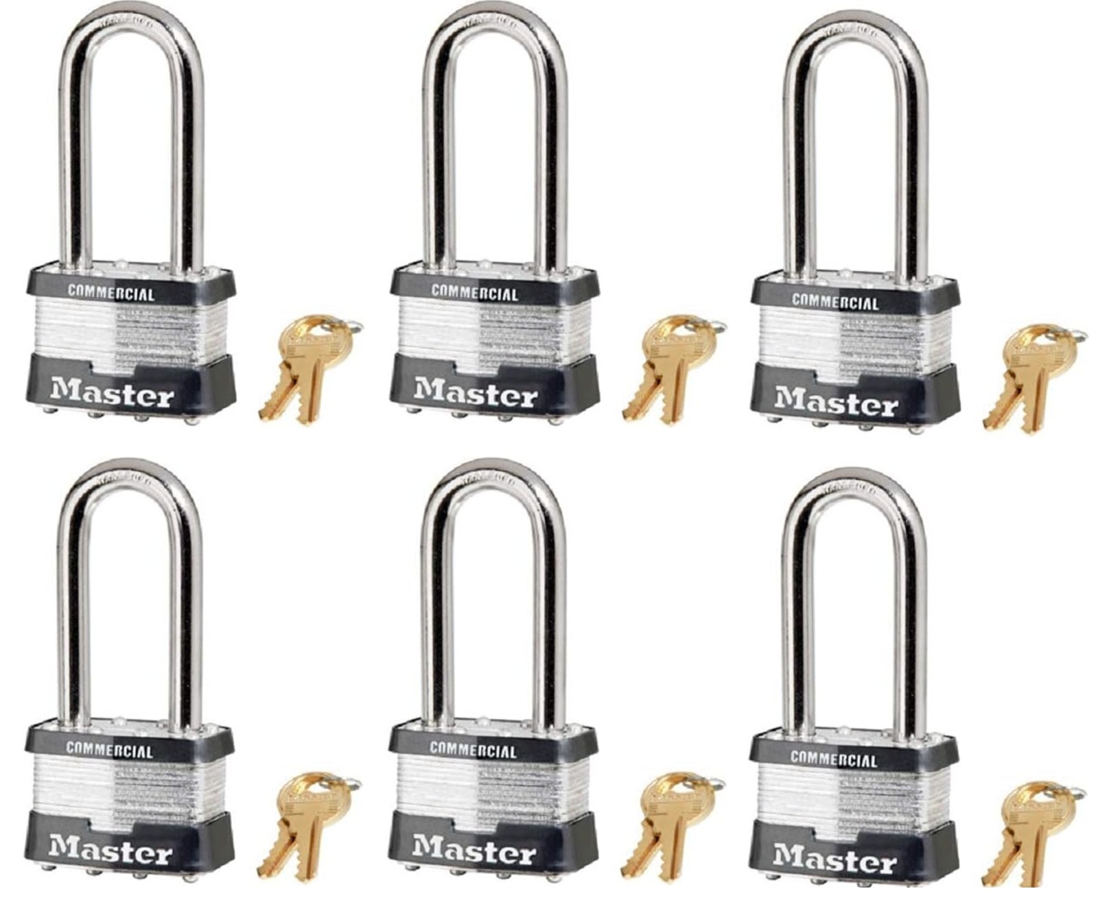 Master Lock 5MKLS System C Master Keyed Set of 6 With Supervisor y Control Key