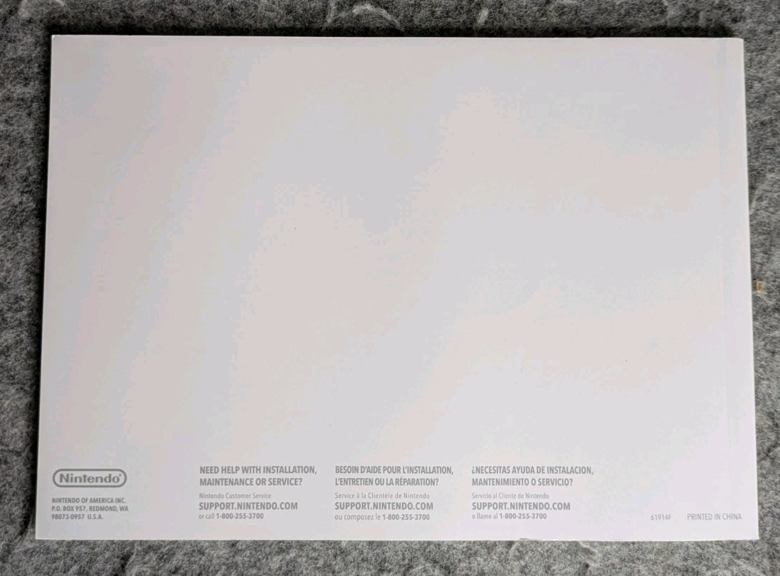Nintendo Wii Operations Manual – System Setup OEM 2007 (Printed in China)