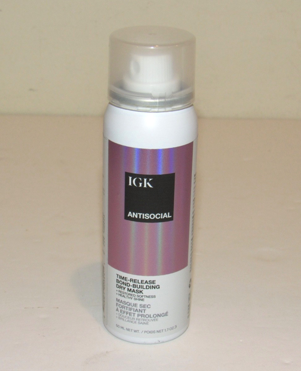 IGK AntiSocial Time-Release Bond-Building Dry Mask 1.7 Oz 50 mL TRAVEL Size