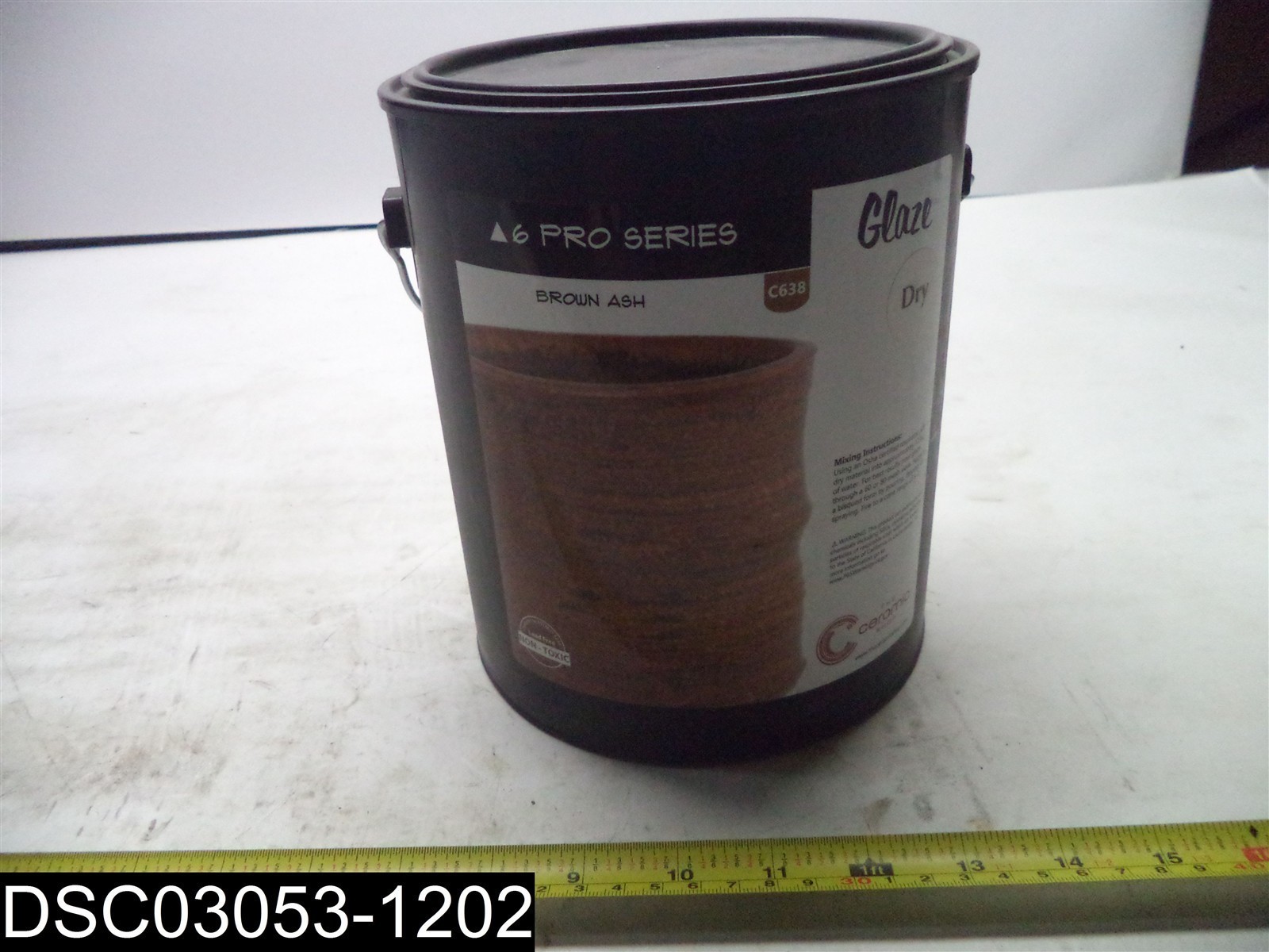 QTY=1 Gallon (6 Pounds) C638 The Ceramic Shop Pro Series Brown Ash Dry Glaze