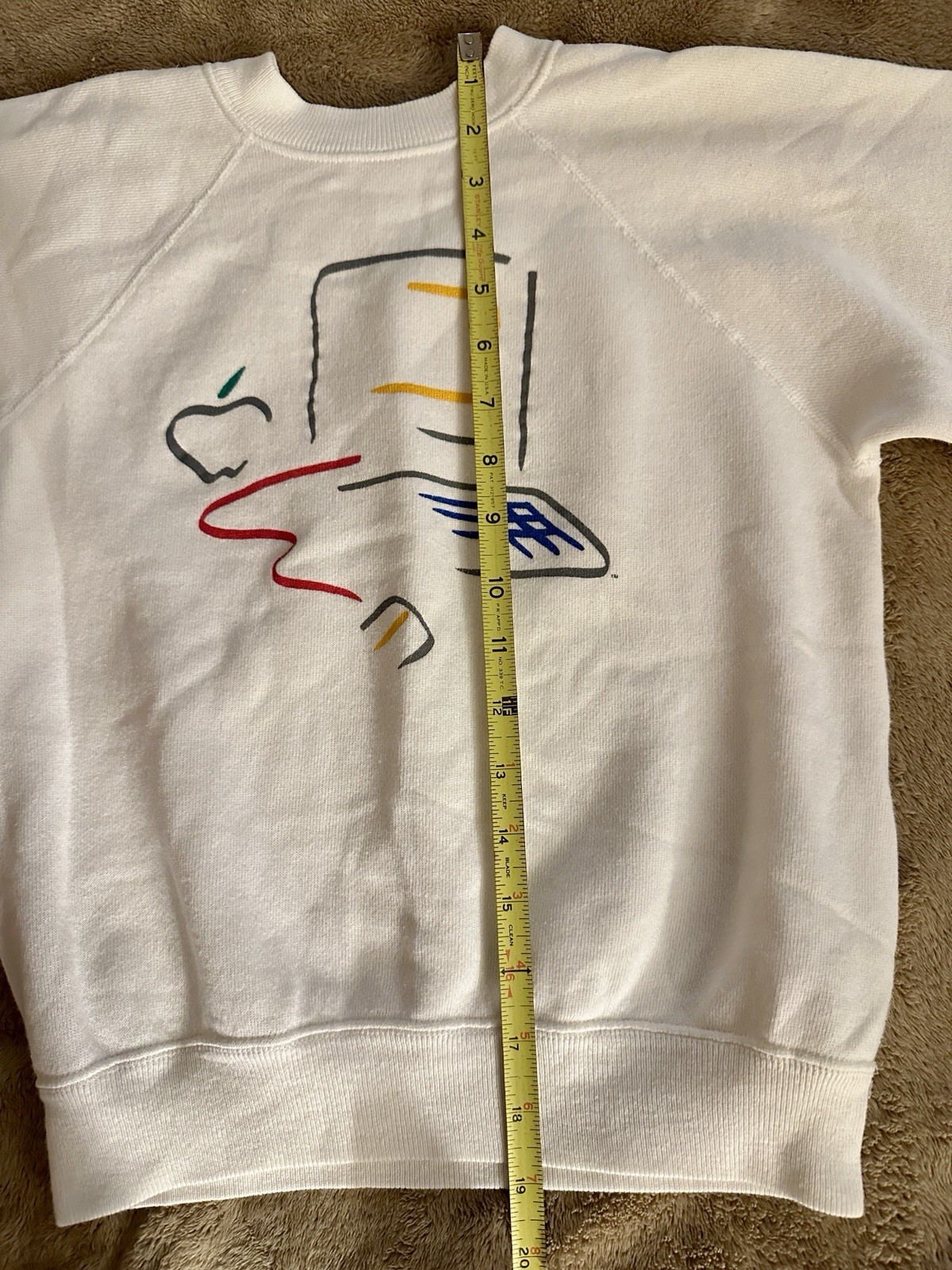 Scarce 1986 The Apple Collection Picasso Art Logo Childs Macintosh Sweatshirt M