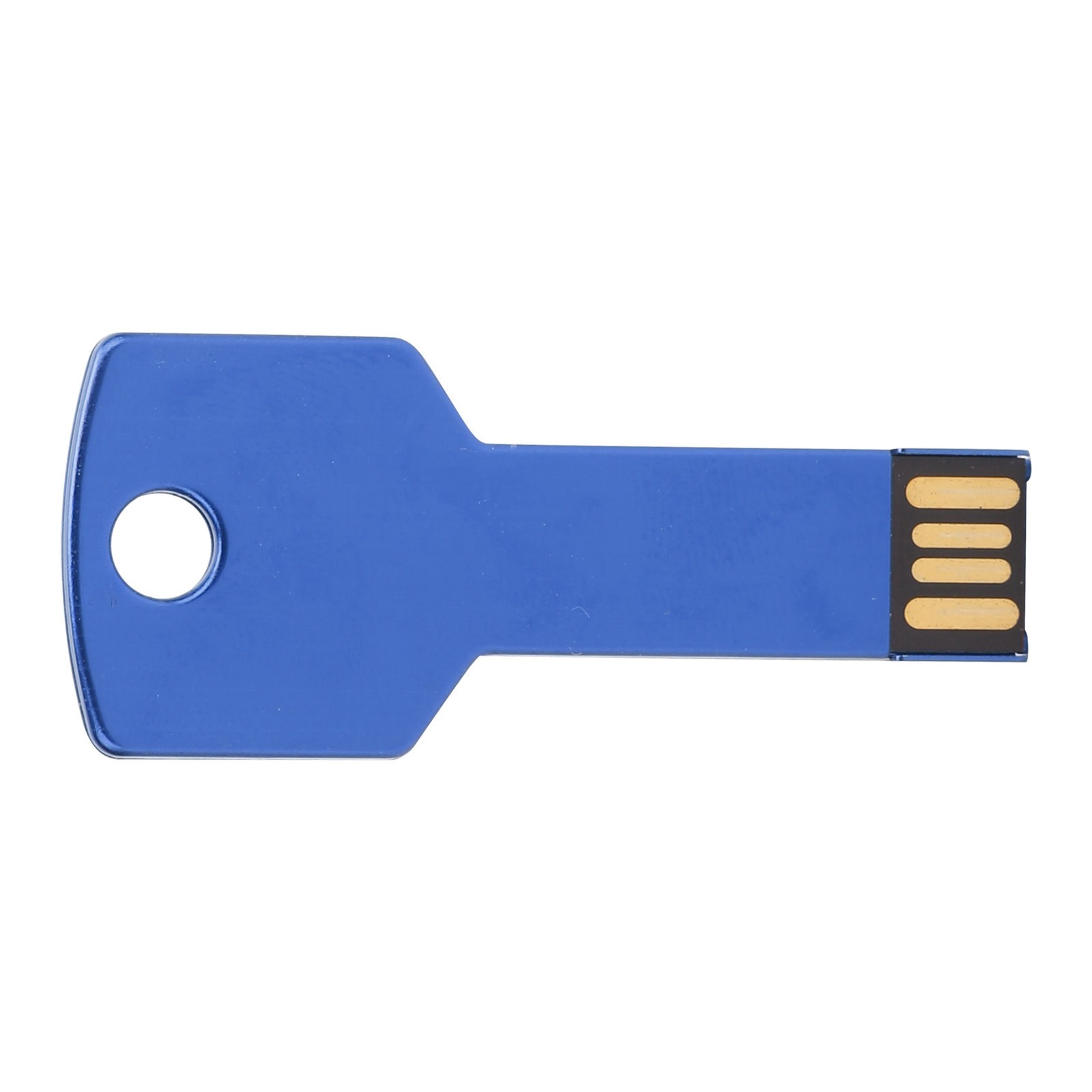 Blue USB Flash Drive Key Shape USB Memory Disc Plug And Play U Disc For Com QBUU