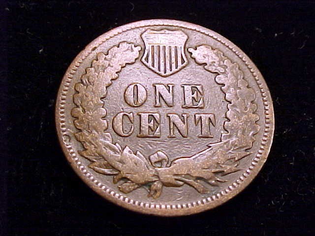 1875 Indian Head Cent, Good to Very Good grade.