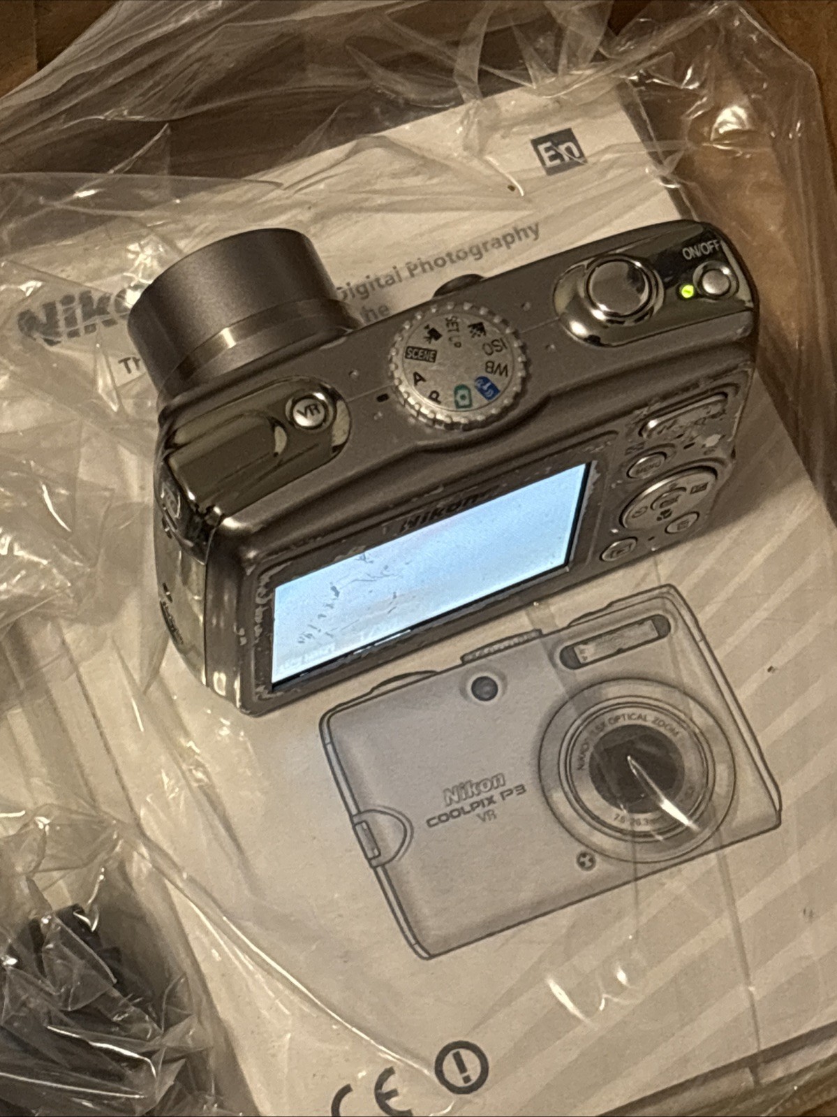 Nikon Coolpix P3 Compact Digital Camera Silver W Manual / Accessories Tested