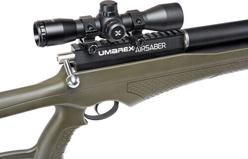 Umarex AirSaber PCP Arrow Air Rifle Axeon4x32 w/rings with 3 Carbon Fiber Arrows