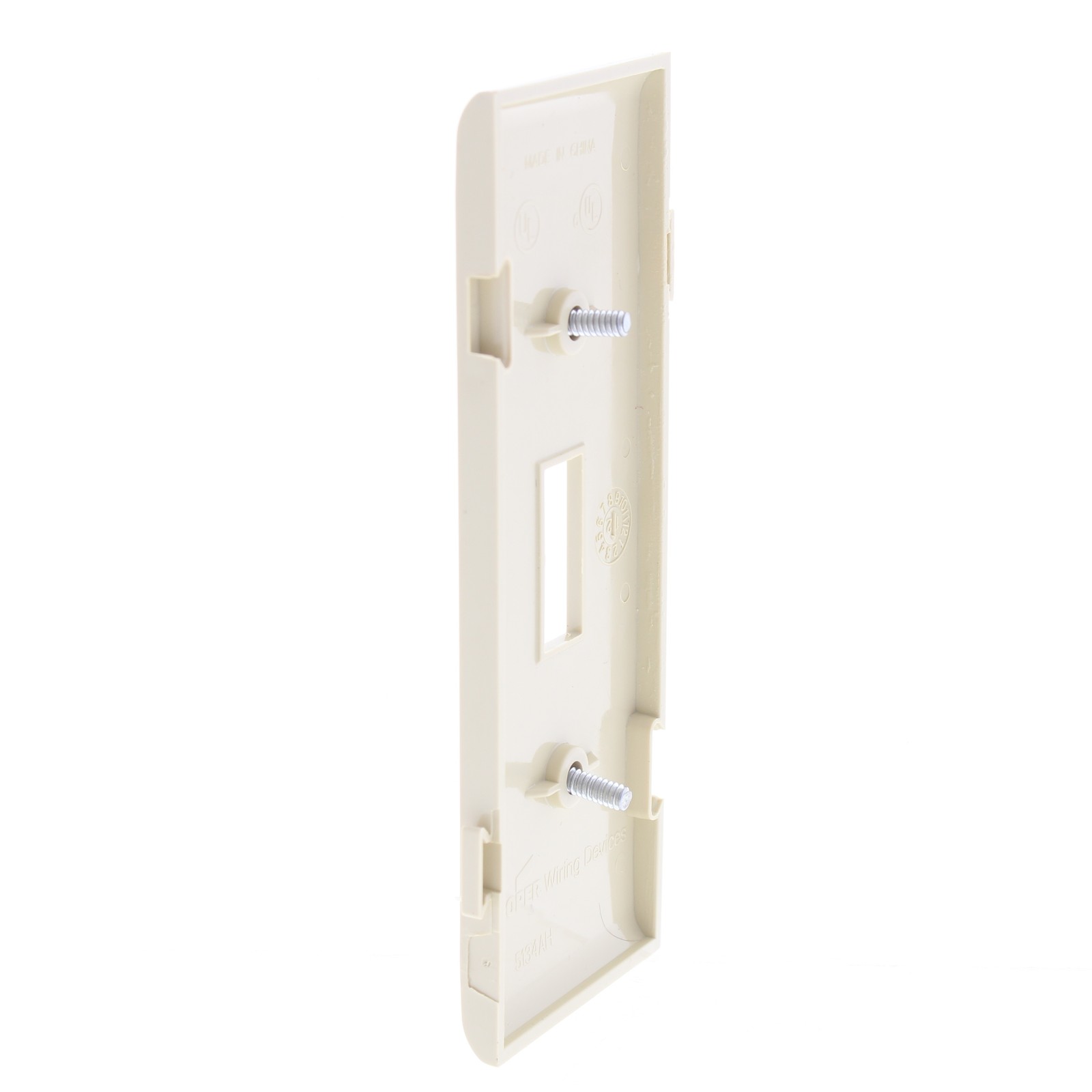Cooper STC1V Ivory 1-Gang Toggle Switch Unbreakable Mid-Size Wallplate Cover