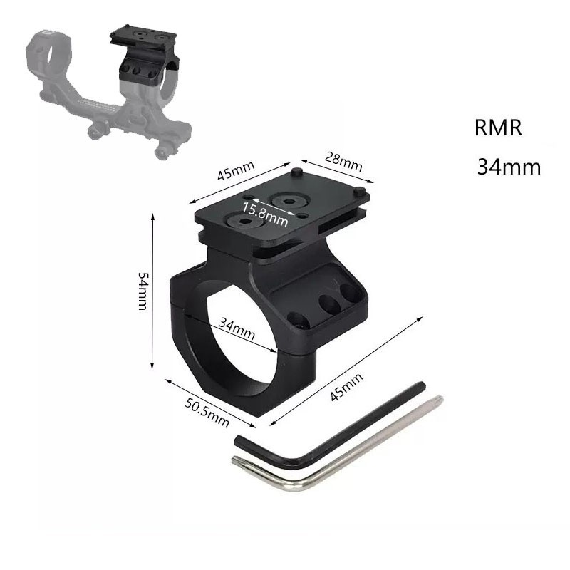 BOC 34mm Tube Modular Scope Mount 1.7 1.93 inch TOP Red Dot Mounts RMR adapters