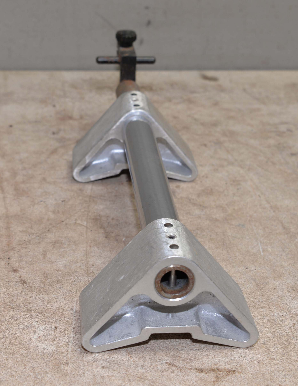 Vintage fly tying precision work holder aluminum base adjustable vise tool