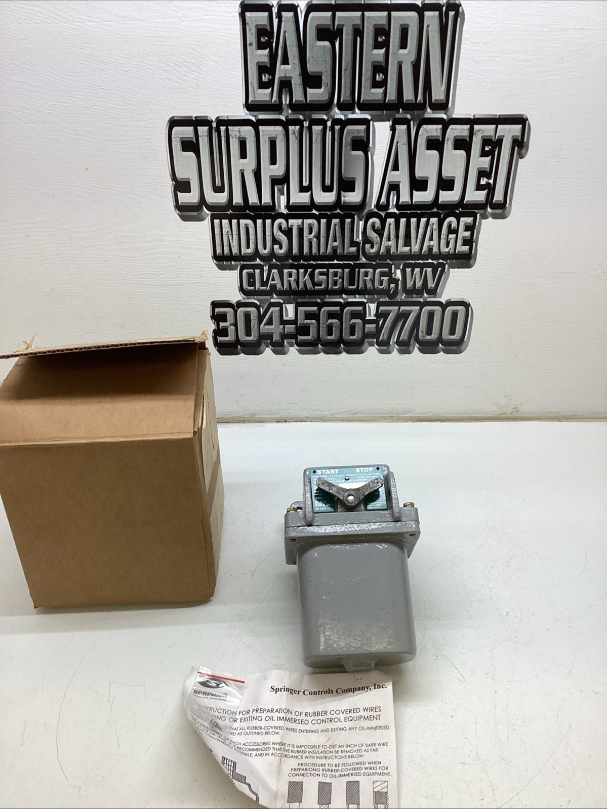 Springer 2080-AF8 Push Button Station Heavy Duty Pilot 600VAC NIB