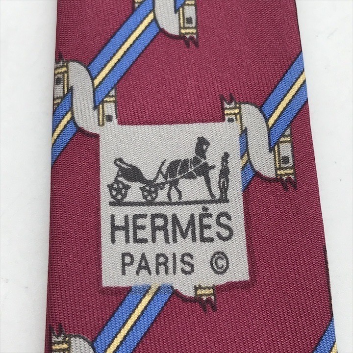 HERMES Tie Silk Multicolor Excellent