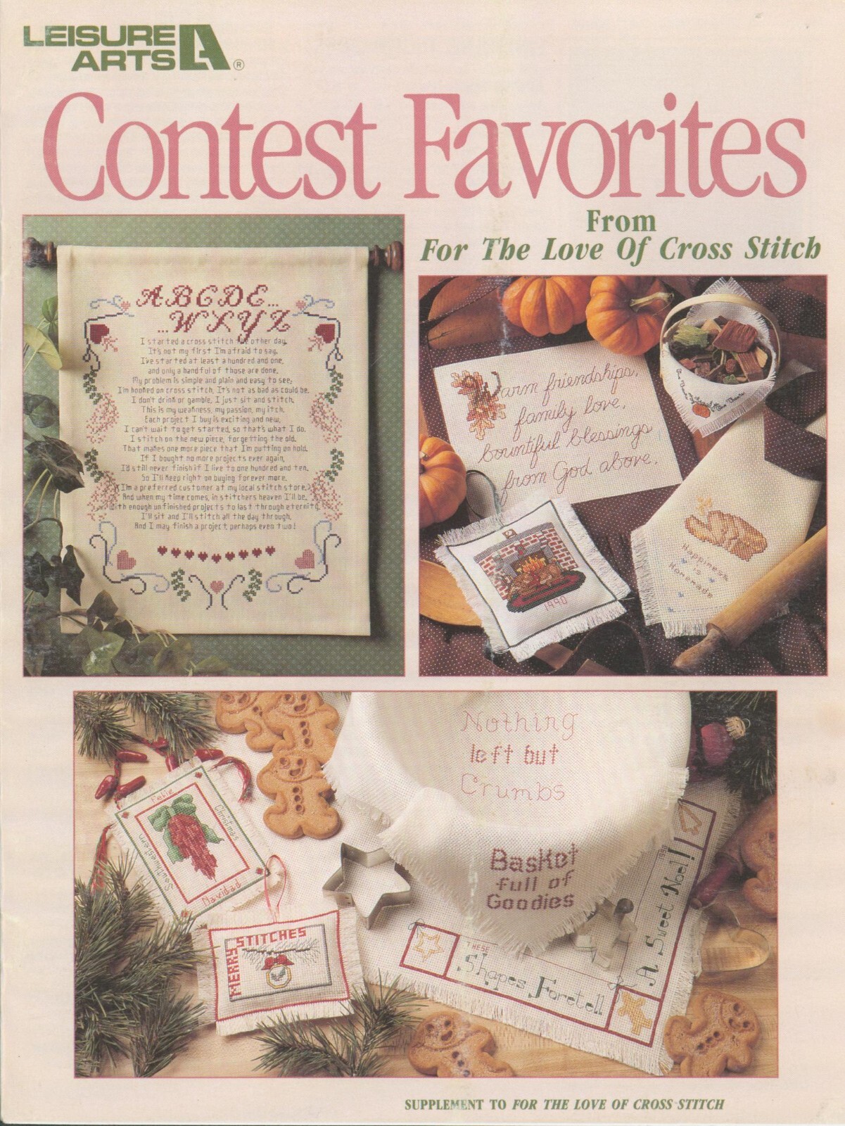 Contest Favorites For The Love Of Cross Stitch 1990 Mother Sampler 1st Christmas