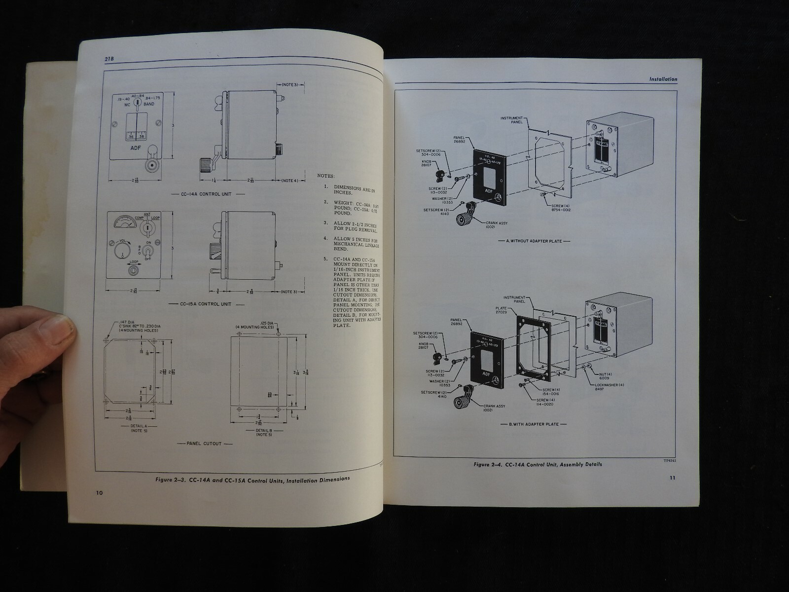 1965-66 CESSNA 800 ADF AUTOMATIC DIRECTION FINDER FIXED LOOP SERVICE PART MANUAL