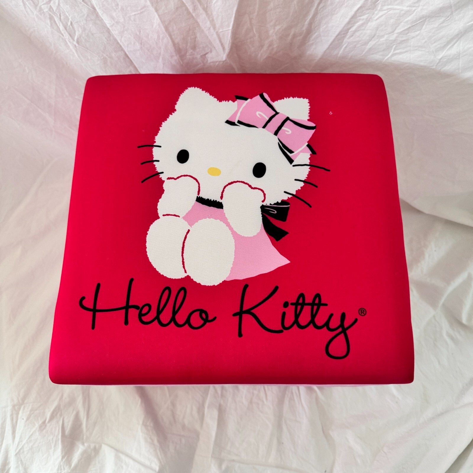 Sanrio Hello Kitty Storage Ottoman Chair New