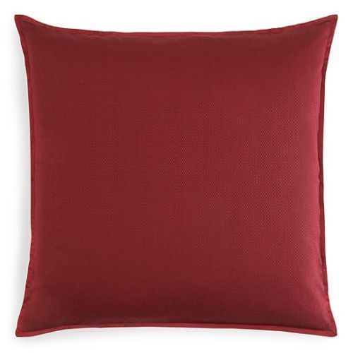 Hudson Park Artesia Euro Pillow Sham Merlot Maroon Cranberry New $125