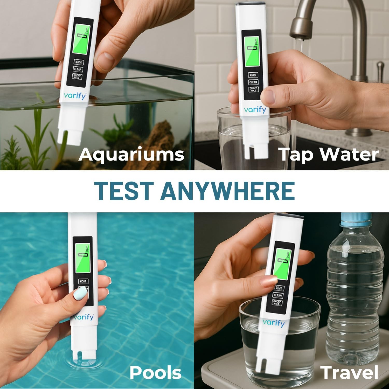 Instant 4-in-1 TDS Meter Digital Water Tester for Drinking Water | Accurate